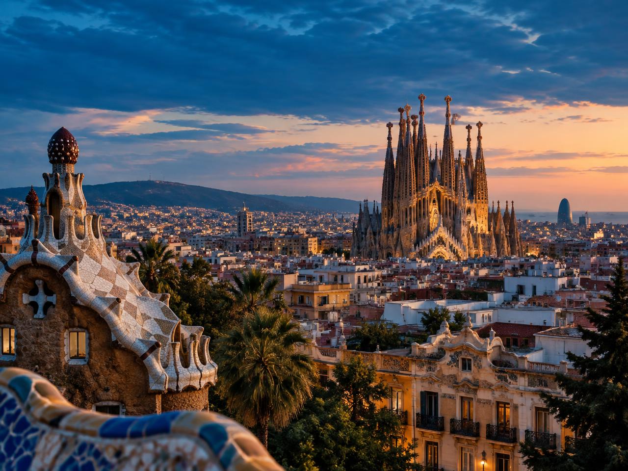 Editorial travel view representing Barcelona as a sample trip destination